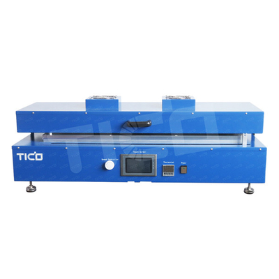 ซื้อ 220V แบตเตอรี่ วาคูมฟิล์มโคตเกอร์ ด้านบนเทปการทําความร้อน อุปกรณ์การโยน 800 มม ปรับ online manufacture