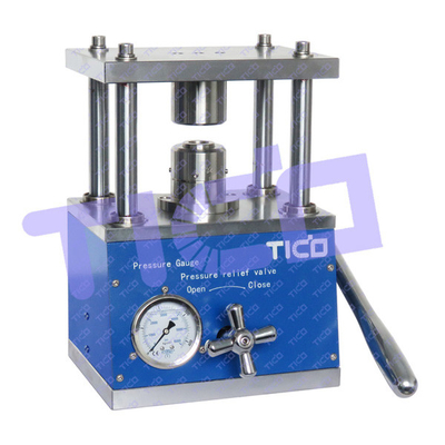 ซื้อ เครื่องประกอบเซลล์เหรียญ CR20xx เครื่องประกอบเซลล์เหรียญมือ เครื่องบดไฮดรอลิก online manufacture