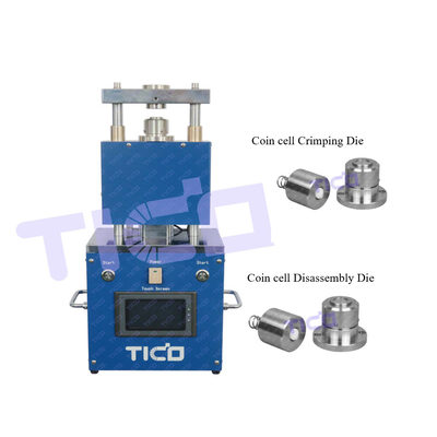 ซื้อ เครื่องบดเหรียญเซลล์ไฟฟ้าสําหรับ Lab Button Cell Production Line CR2032 CR2025 CR2016 online manufacture