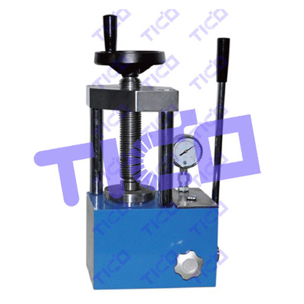 15 Ton Lab Single Punch เครื่องกดไฮดรอลิกสำหรับอุปกรณ์กดตัวอย่าง KBr