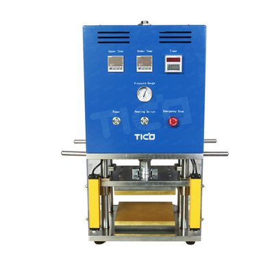 220V 1KW เซลล์กระเป๋า อุปกรณ์ห้องปฏิบัติการ เครื่องดันความร้อนแบบเรียบ ปรับ