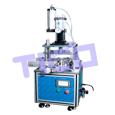 0.5MPa 0.7MPa อุปกรณ์ห้องปฏิบัติการเซลล์ทรงกระบอกเครื่องจีบอัตโนมัติ